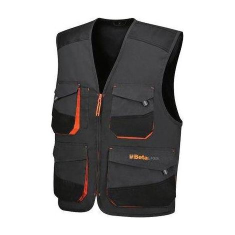 Chaleco BM para electricistas TWILL Easy Grey 7867G 180 gramos Talla XXL 078670805