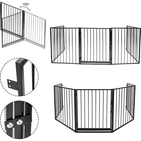 SWANEW Barriera porta guardia animale playpen bambino cucciolo recinto 5-pz sicurezza configurazione recinzione (1/5)