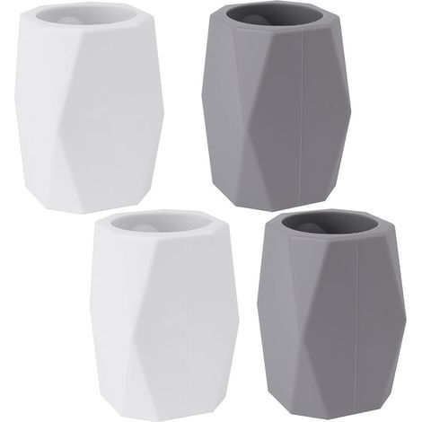 Porte-stylo géométrique, organiseur de bureau étanche et élégant, idéal pour ranger les fournitures de bureau à la maison et au bureau. (1/3)