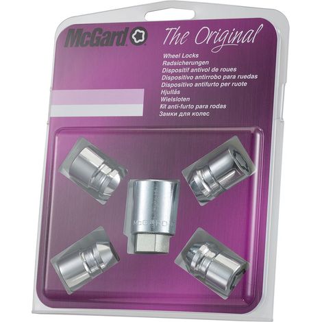 4 ECROUS ANTIVOL SU MCGARD M12X1.5/ 60°/ LONG. 37MM/ Ø21MM