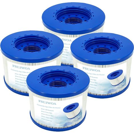 Filtre Spa à Visser, Filtre Spa Gonflable a Visser 60Mm pour Lumix Cartouche Filtre de Piscine pour Infinite Spa Filtre Accessoires, pour Clever Spa Filtre (4 pièces) (1/5)