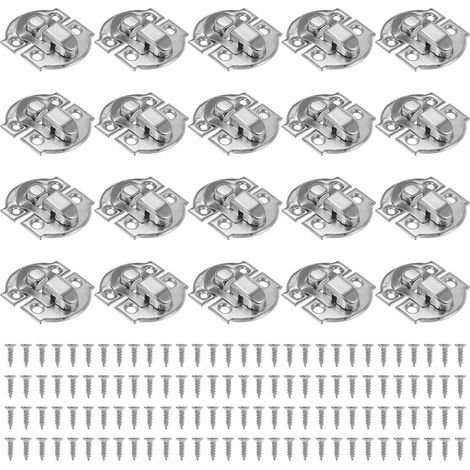 20 Pcs Petit Loquet à Bascule pour Boîte en Métal Argenté (1/5)