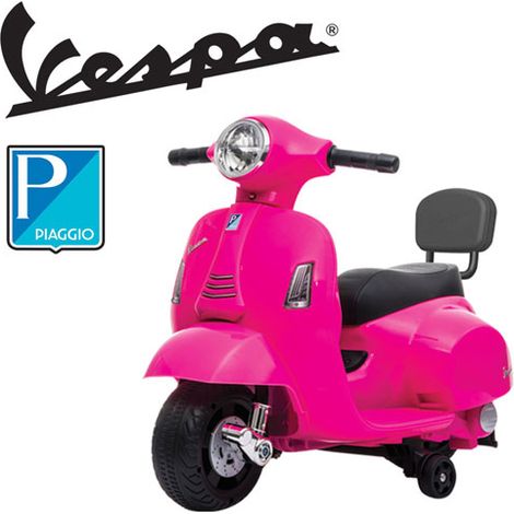 Vespa elettrica GTS Piaggio rosa per bambini con