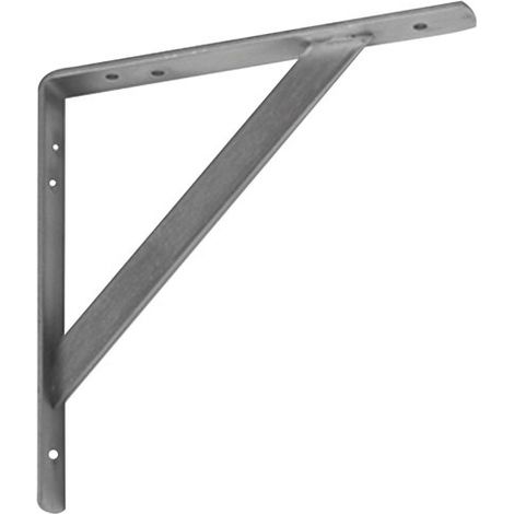 Afbat – Console renforcée 200x200 mm 25 mm épaisseur 4 mm finition zinguée blanche – Support solide pour charges lourdes – Pour étagères (1/4)