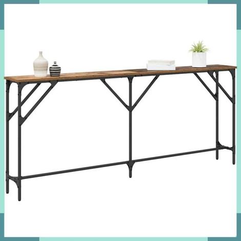 871326 Table console Bois Ancien 180 x 23 x 75 cm (1/5)