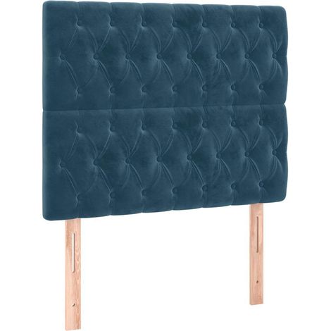 Maison Exclusive - Cabecero Terciopelo Azul Oscuro 100x7x118/128 (1/5)