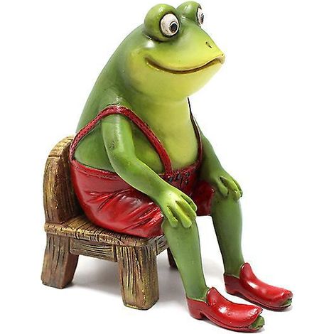 statue De Grenouille De Sige, Dcoration Crative En Rsine, Dcoration De Jardin, Dcoration De Bureau, Cadeau, Dcoration De Voiture (1/5)