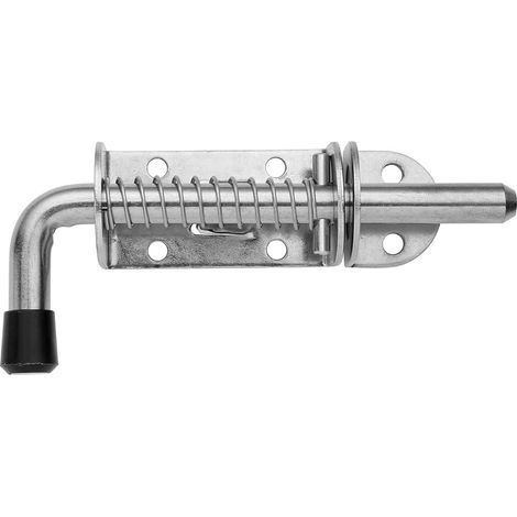 Goupille de verrouillage à ressort, pêne dormant en acier inoxydable 304, verrou de porte épais de 2 mm, finition brossée de 5 pouces, HSB300 (1/5)
