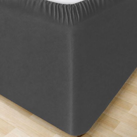 Cache Sommier 200x150x45cm Tissu Doux et Extensible,Cache Sommier Elastique - Jupe de Lit et Protège Sommier (1/5)