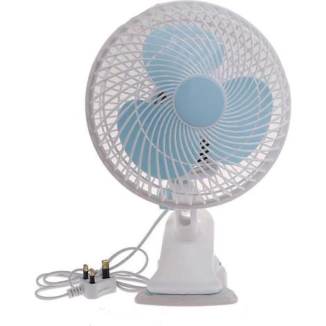 9-Zoll-Tragbarer Universalventilator 30W Clip-On Campingventilator Desktop-Kühlventilator - UK-Stecker