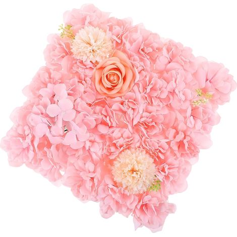 Artificial Floral Wall with Artificial Roses for Wedding Decoration, Silk Fabric and Plastic Wall Panel, Delicate and Realistic Ornament for Office or Shop (1/5)
