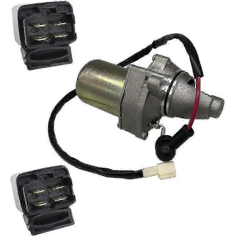 Moteur et relais pour quad ATV LT80 Quadsport 1987-2006 et ATV KFX80 2003-2006, références 31100-40B01 et 31100-40B00 (1/5)