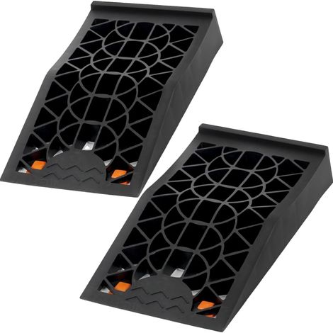 Rampes de maintenance de véhicule, lourdes, surface antidérapante, 2PCS (1/2)