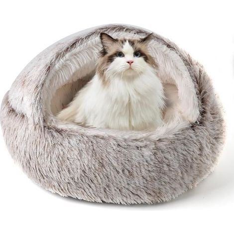 Extraweicher Anti-Stress-Katzenkorb, Katzenbett, Höhle, beruhigende Katzennische, Hundekorb, Sofa, Café, 50 x 50 cm (1/4)