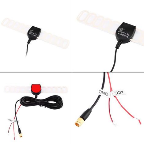 Antenne Tv Numerique - Amplificateur Rf Integre - Pour Voiture - 170-230 MHz Et 470-860 MHz - Connecteur Sma M - 1 Unite (1/5)