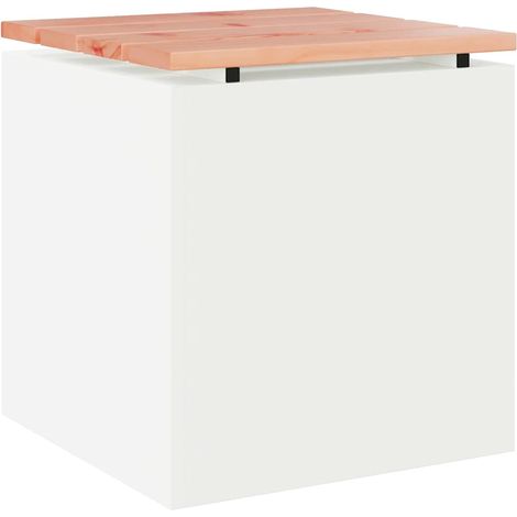 Maison Exclusive - Panchina da giardino Bianco 40 x 40 x 43 cm Acciaio