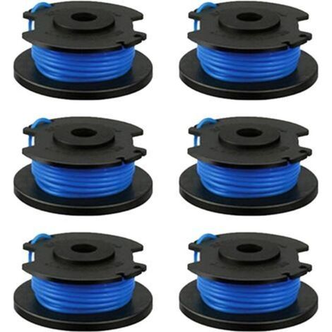 Bobine de câble de rechange pour Ryobi One+ AC14RL3A, Olt1832 Rac124, 1,6 mm, pour tondeuses à gazon Ryobi 18 V, 24 V, 40 V, 3,4 m (6 pièces) (1/5)