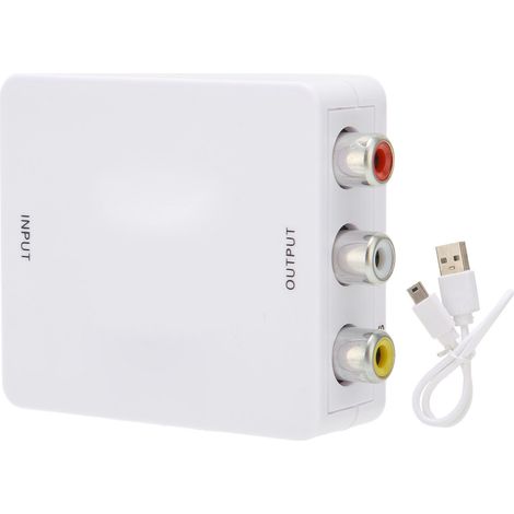 Adaptateur HDMI vers RCA 1080p, convertisseur HD Multimedia Interface vers audio/vidéo pour PC (1/5)