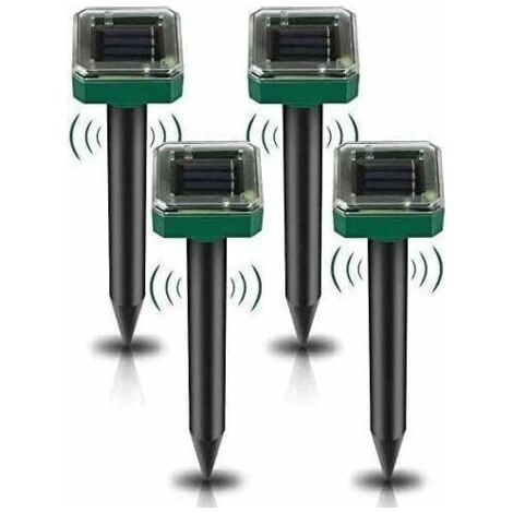 QORVA
-Lot de 4 Répulsifs Solaires à Ultrasons, Répulsif Anti-Taupes Solaire Souris Repeller Exterieur pour Jardins Taupes Campagnols Gophers Serpents ou Autres Autres Rongeurs,