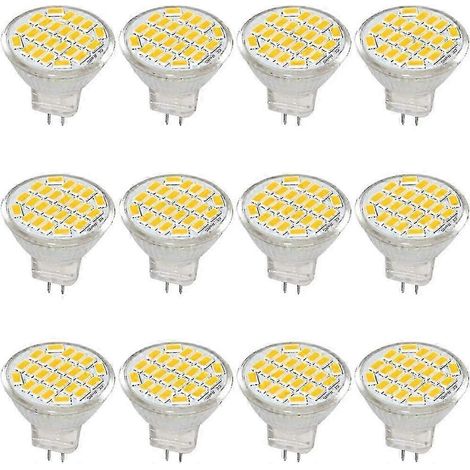 Ampoule LED MR11 GU4, 10-30 V CC/CA, 3 W, équivalent halogène 12 V/24 V, blanc chaud 3000 K (1/5)