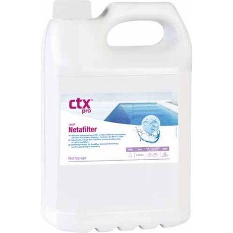Nettoyage filtre piscine à sable AstralPool CTX 57 NETAFILTER - 5 litres