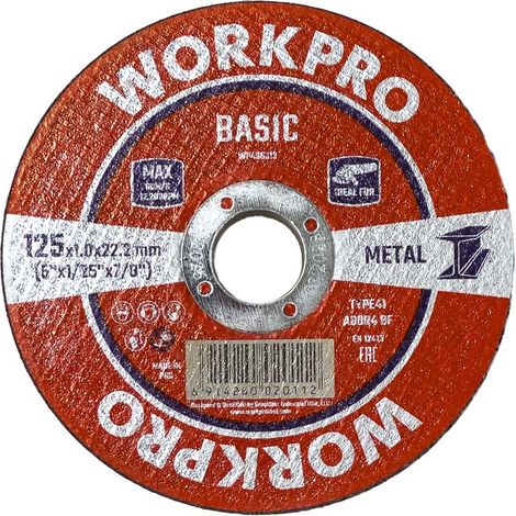 Disco da taglio per metallo/t41 ø125 x 1 x 22,2 mm