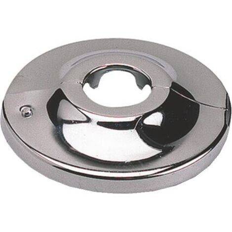 ROSACE PLATE ARTICULEE LAITON CHROME POUR TUBE CUIVRE