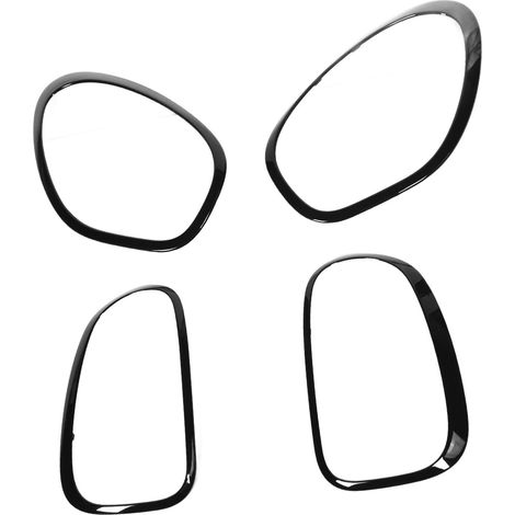 4 enjoliveurs de phares et feux arrière 51139801573 pour Countryman R60 2010 à 2016 Noir brillant (1/5)