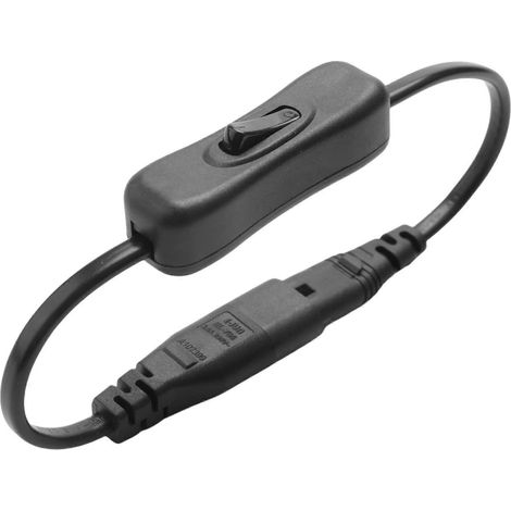 Rallonge électrique, adaptateur IEC320 C7 vers C8 avec interrupteur et interface « 8 ». (1/5)