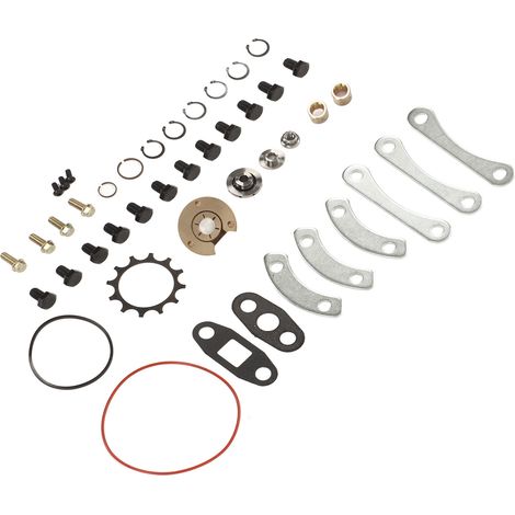 Kit de réparation de turbocompresseur à arbre standard de 44 pièces, performances stables, fabriqué en alliage métallique, convient aux turbocompresseurs T3, T4, T04E et T04B. (1/5)