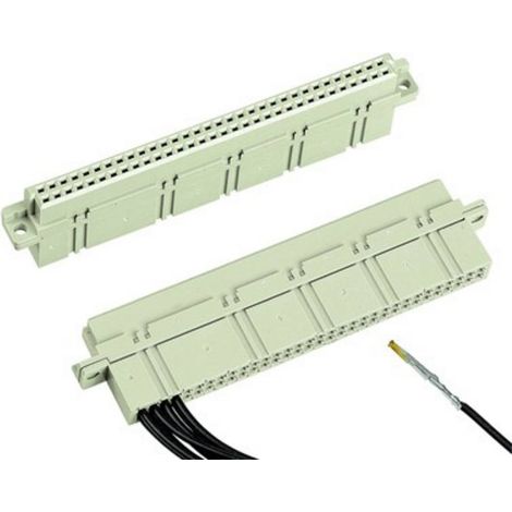 Conector de borde Harting 09020643214 64 polos engarzado