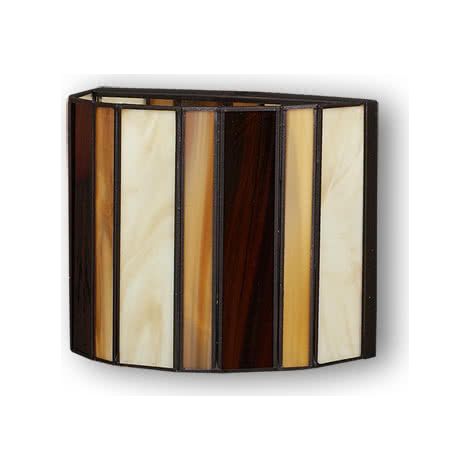 Aplique alqueria 1xe27 negro/beis/marron 19x24x14 cm (1/2)