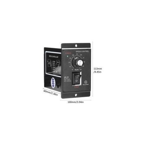 Moteur AC Monophasé à Vitesse Variable - Régulation Électronique Continue - Rendement Élevé - Pour Applications Industrielles