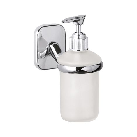 Dispenser da muro in vetro bianco sabbiato - serie suite (1/3)