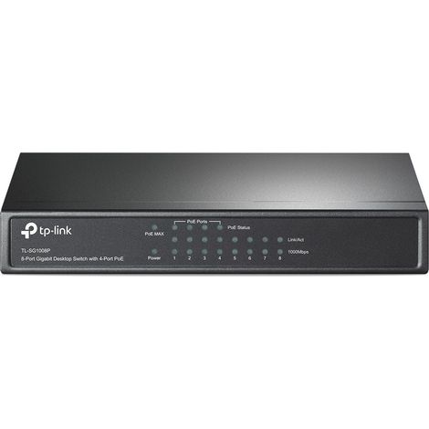 TP-Link 8-Port Gigabit Desktop PoE Switch with 4-Port (1/4)