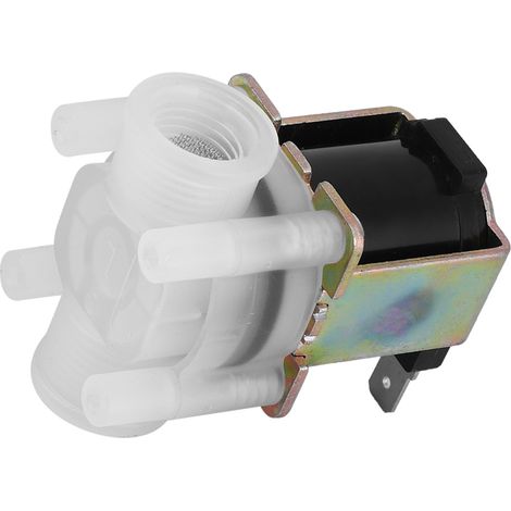 Électrovanne G1/4 pouce NC en plastique, normalement fermée, pour arrivée d'eau, 220 V CA (1/5)