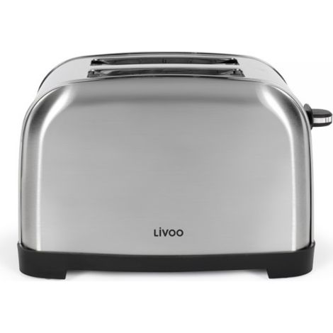 Tostapane a 2 fette, 850W, grigio - DOD196 - Livoo