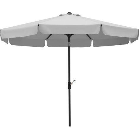 Parapluie de Couture Gris argenté Env. 270 cm - 8 pièces - Parasol Rond (1/5)