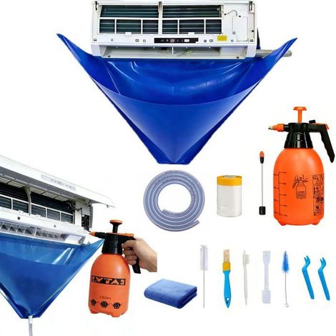 Kit de nettoyage split complet – 18000-24000 BTU, 38-48 pouces – Sac pulvérisateur, buse extension