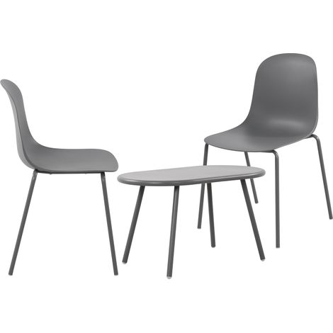 Ensemble de 2 sièges Veldin Gris foncé (1/5)