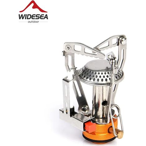 Réchaud à gaz monobloc Widesea Camping, brûleur touristique pliable, équipement de cuisine de pique-nique en plein air, four de survie, réchauds de cuisson portables (1/4)