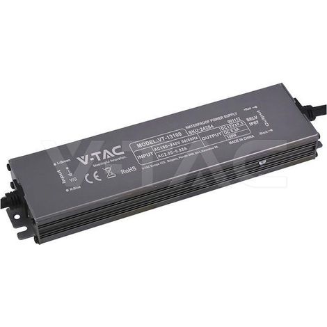 Alimentatore led ip67 12v 100w v-tac - 24264