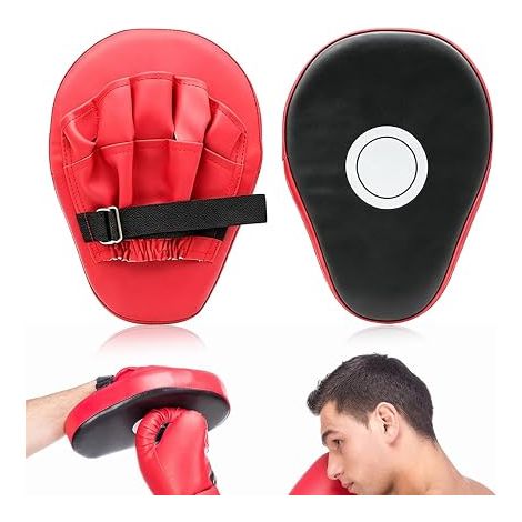 Pao Boxing, Boxing Bear Paws, Leather Punch Mitts Focus Pads for Kickboxing, Muay Thai, Karate, Taekwondo, Martial Art, Fitness Exercises (1/5)