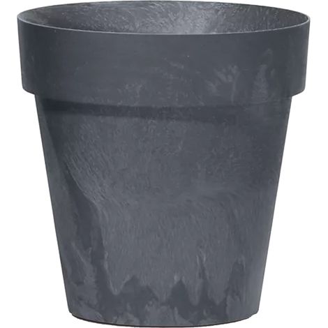Maceta CUBE BETON EFFECT 0,6L., dimensiones (mm) 110x110x97, color Antracita