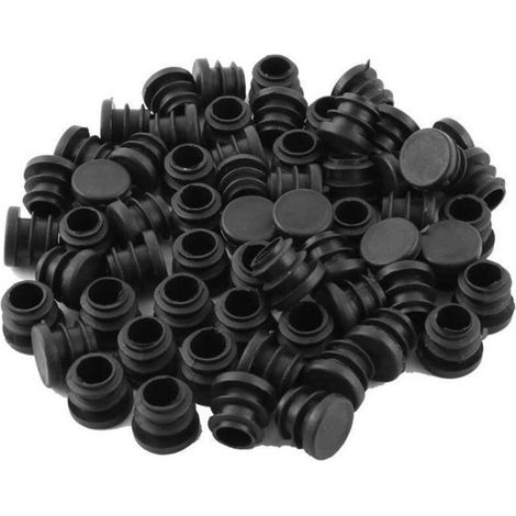 60Pcs Bouchon Pied de Chaise Embout Capuchon Jambe Tube Insert Table Meuble Protection Plastique (1/3)