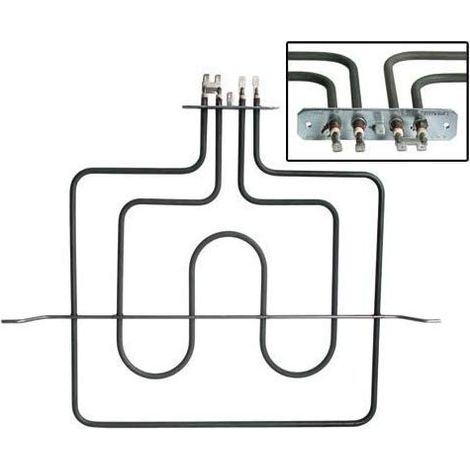 Résistance de voûte 33 x34 cm / 1200+1100w 230v pour Four BEKO 262900030 (1/2)
