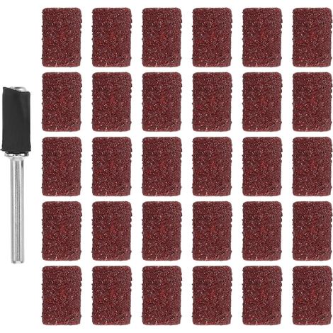 Manchon de Ponçage Haute Efficacité de Ponçage en Papier Abrasif pour Tambour Polissage de Métal la Cire, pour Projets de Menuiserie et Surfaces Métalliques (1/5)