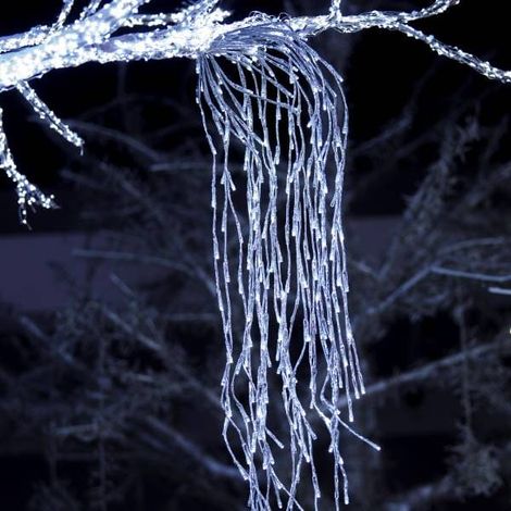 Branche lumineuse 1.2M 480 LEd blanc froid flash argentée Lotti (1/5)