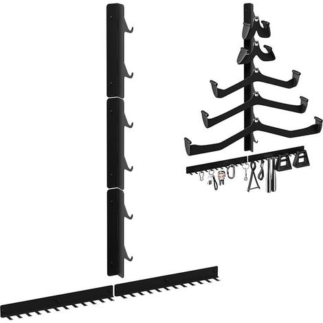Storage rack for vertical pull-up weight training equipment, multifunctional storage rack for fitness equipment, wall-mounted storage and organization shelf for the gym (1/5)
