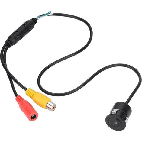 Mini cámara de seguridad CCTV CCD a color de gran angular de 170 grados, resistente al agua, PAL, para coche - Con cable. (1/5)
